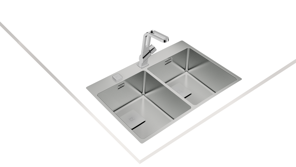 TEKA FORLINEA RS15 2B 740 (AUTO) PASLANMAZ ÇELİK TEZGAH ÜSTÜ/TEZGAHA SIFIR EVİYE