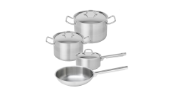 TEKA COOKWARE SET 7 PARÇA İNDÜKSİYONLU OCAKLARLA UYUMLU PASLANMAZ ÇELİK TENCERE SETİ