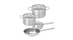 TEKA COOKWARE SET 7 PARÇA İNDÜKSİYONLU OCAKLARLA UYUMLU PASLANMAZ ÇELİK TENCERE SETİ