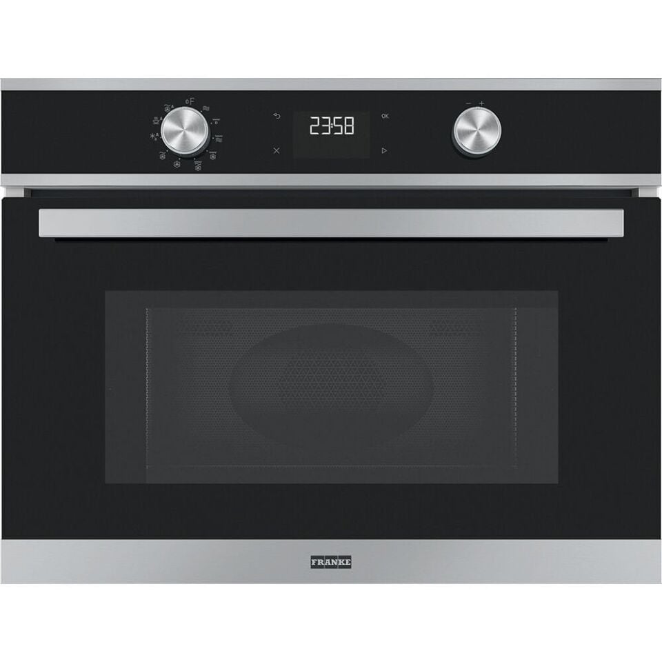 FRANKE FSM 45 MW XS BLACK GLASS/INOX SMART 45 CM KOMBİ MİKRODALGA