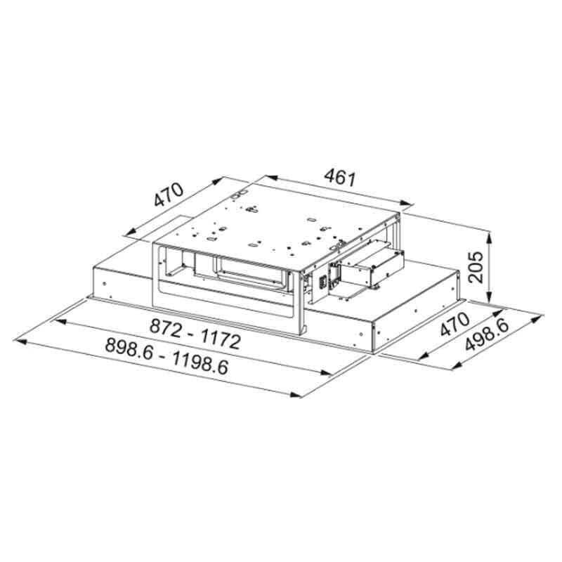 FRANKE FCMA 90 C XS A+ WHİTE MARİS CEELİNG TAVAN TİPİ DAVLUMBAZ