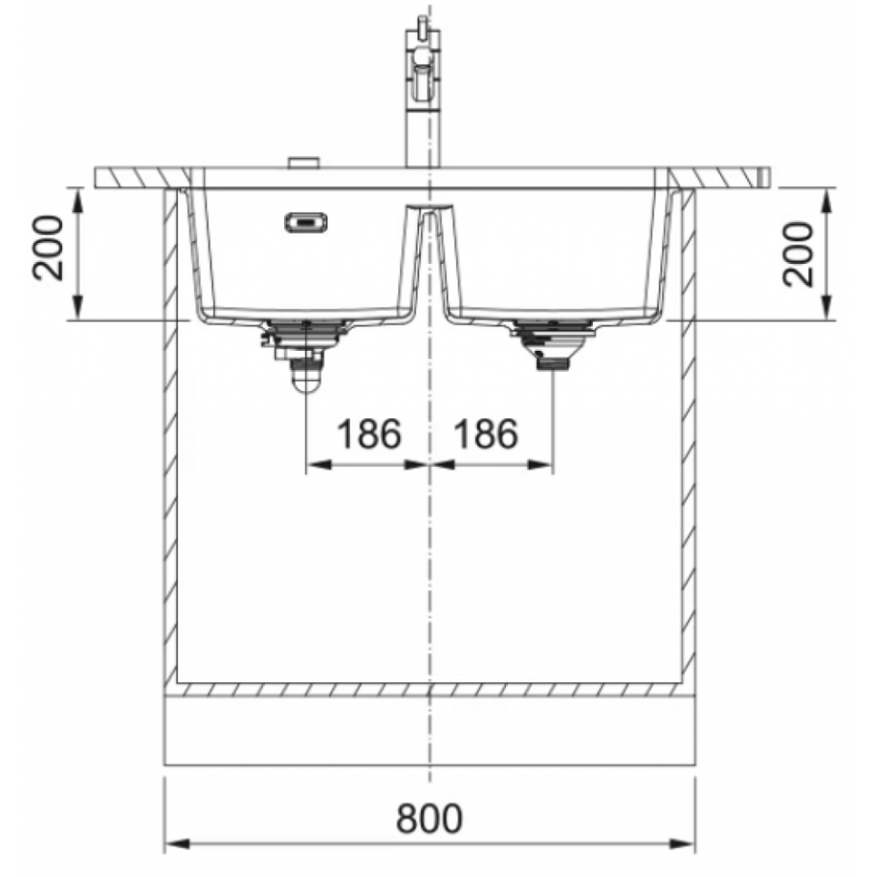 FRANKE MARİS MRG 120-35-35 MARİS TEZGAH ALTI BİANCO EVİYE