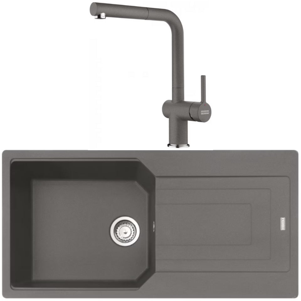 FRANKE UBG 611-86 SLATE GREY EVİYE ACTİVE PLUS SLATE GREY ARMATÜR EVİYE ARMATÜR SET KAMPANYASI