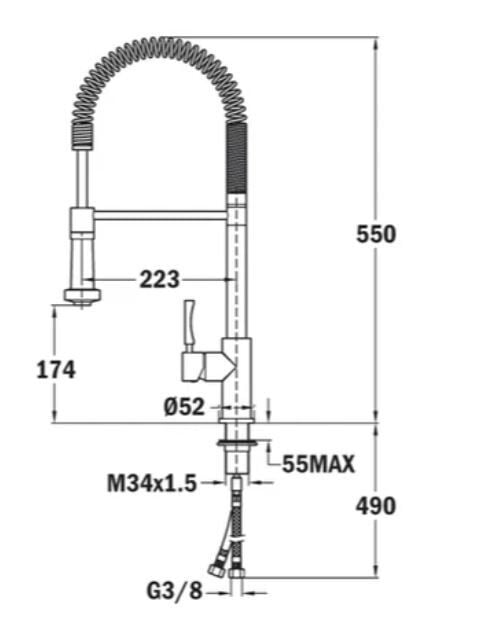 TEKA INX 939 KROM ARMATÜR