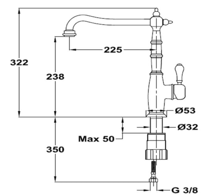 TEKA RT 915 RETRO RUSTİK ARMATÜR