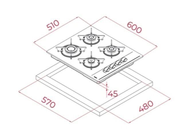 TEKA  GBE 64002 KBC WH OCAK