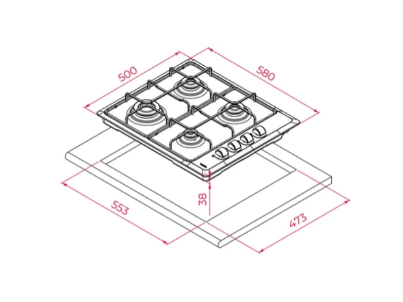 TEKA  HLX 640 KBA0E IX OCAK