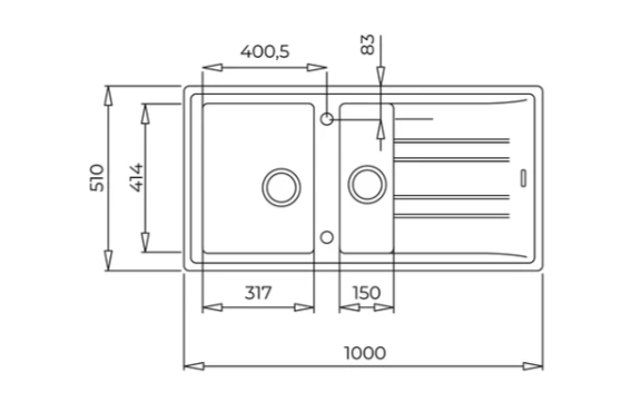 TEKA STONE 60 B TG BEYAZ GRANİT EVİYE + ARK 938 BEYAZ SPİRALLİ BATARYA