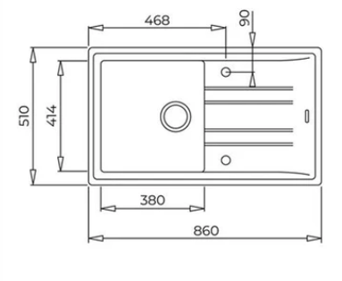 TEKA STONE 50 B TG METALİK SİYAH GRANİT EVİYE + ARK 938 METALİK SİYAH SPİRALLİ BATARYA