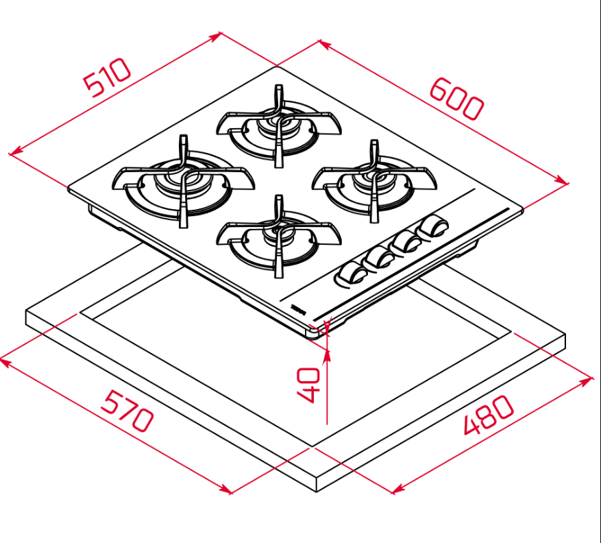 TEKA GBC 64002 KBC BK (E4) OCAK