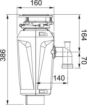 FRANKE SLIM 75  ÇÖP ÖĞÜTÜCÜ