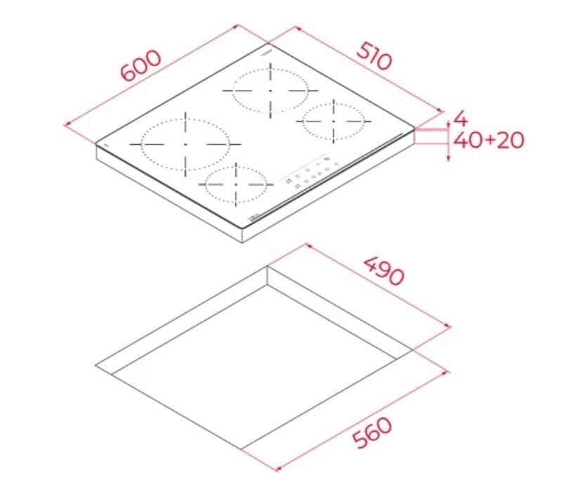 TEKA TBC 64010 TTC BK OCAK