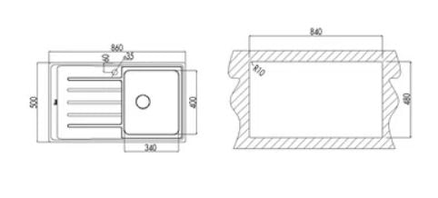 TEKA VITAE 45 B 1B 1D SOL DAMLALIKLI ÇELİK EVİYE