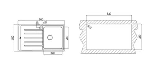 TEKA MİKROKETEN SAĞ DAMLALIKLI VITAE 45 B 1B 1D ÇELİK EVİYE