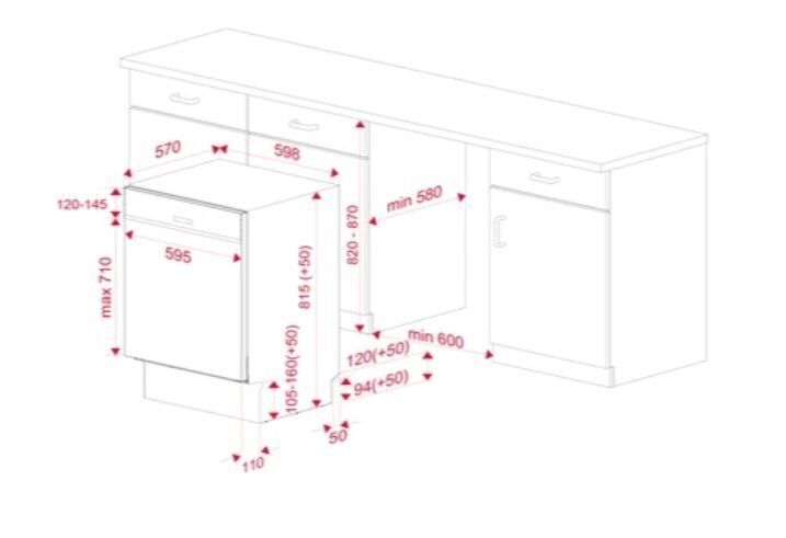 TEKA DSI 46750 SS YARI ANKASTRE BULAŞIK MAKİNESİ
