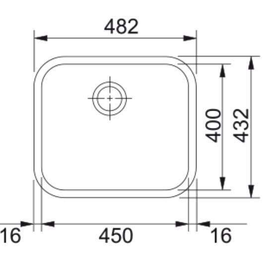 FRANKE GALASSİA GAX 110-45 EVİYE