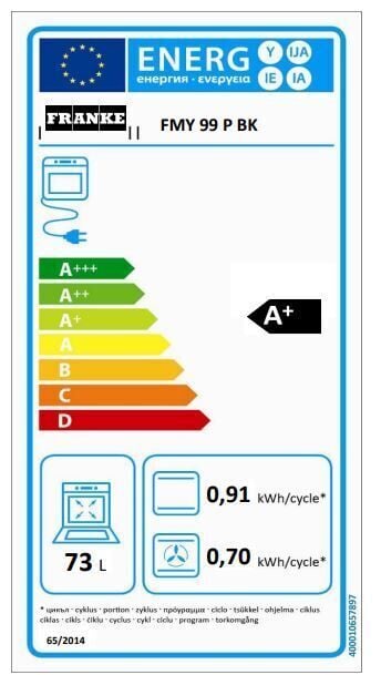 FRANKE MYTHOS TFT PYROLYTİC FMY 99 P BK SİYAH ANKASTRE FIRIN