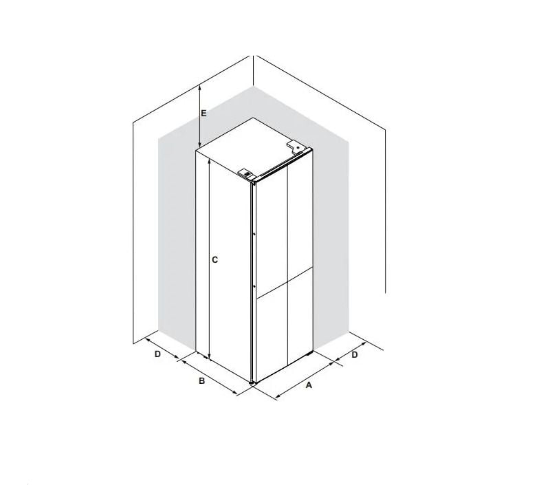 HAFELE MAXIMA SOLO BUZDOLABI 4 KAPILI 90CM INOX