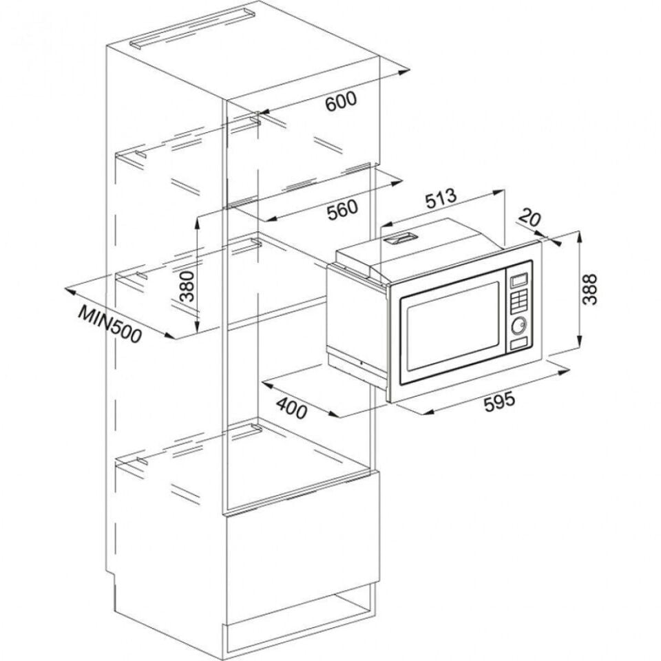 FRANKE  FMW 250 CR2 G BK MİKRODALGA