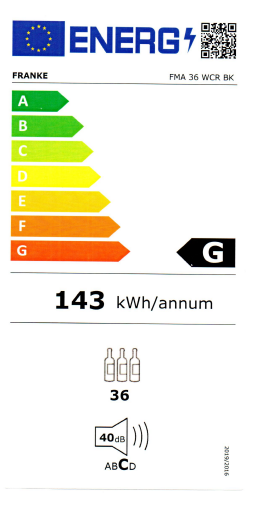 Franke FMA 36 WCR BK Ankastre Şaraplık