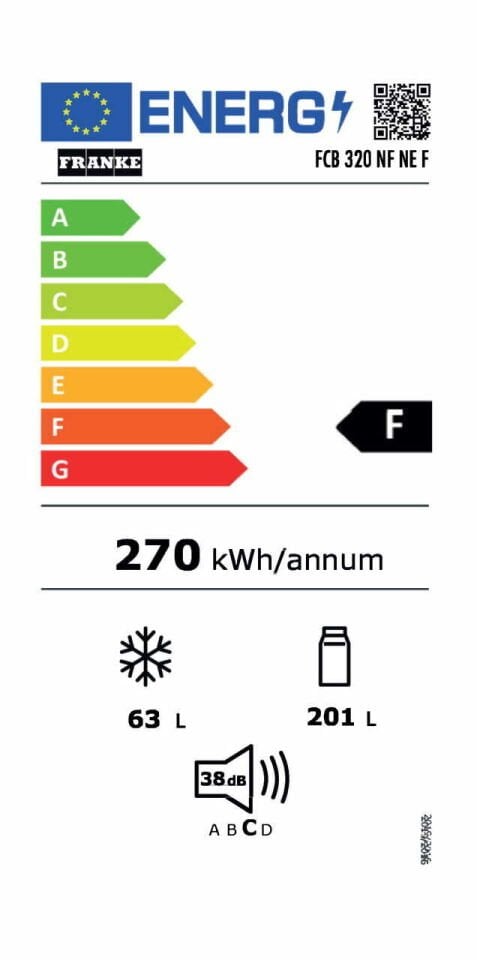 Franke FCB 320 S NE E 2 Kapılı Ankastre Buzdolabı