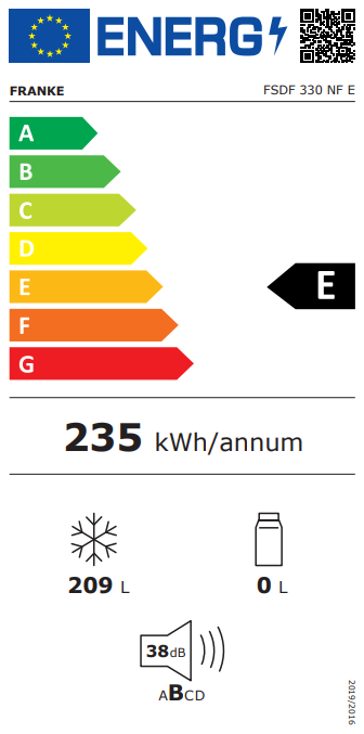 Franke FSDF 330 NF E Ankastre Dondurucu