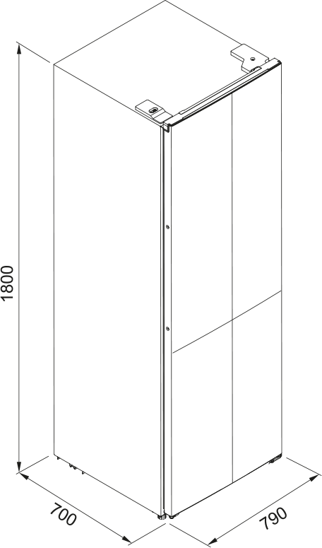 TEŞHİR FRANKE 80CM SOLO FMD 420 TNF NE E BUZDOLABI