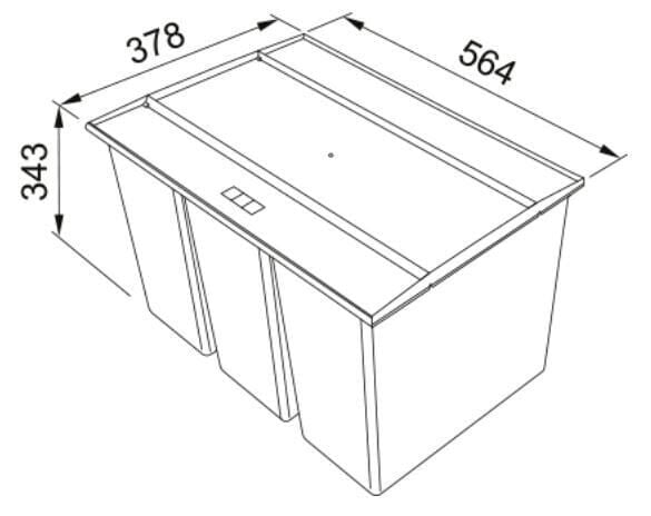 FRANKE Easysort 600-1-4 ÇÖP KOVASI