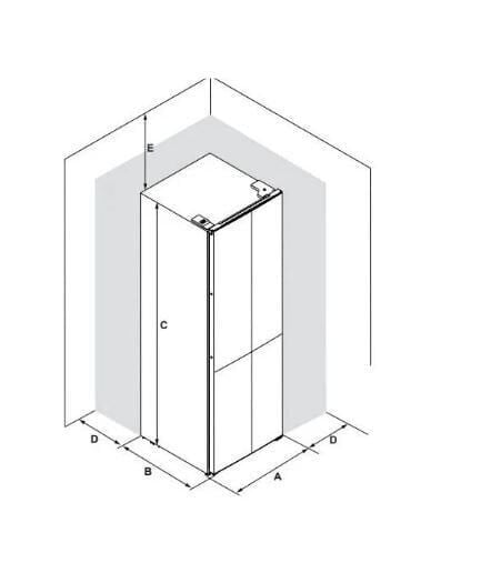 HAFELE MAXIMA SOLO BUZDOLABI 4 KAPILI 90CM INOX