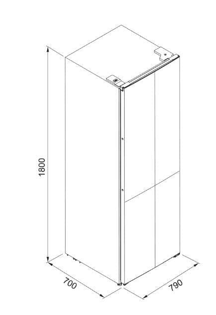 TEŞHİR FRANKE FMD 420 TNF NE E  SOLO BUZDOLABI 80 CM
