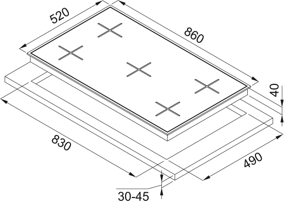 FRANKE TEŞHİR OCAK FHNS 905 4G TC BK C