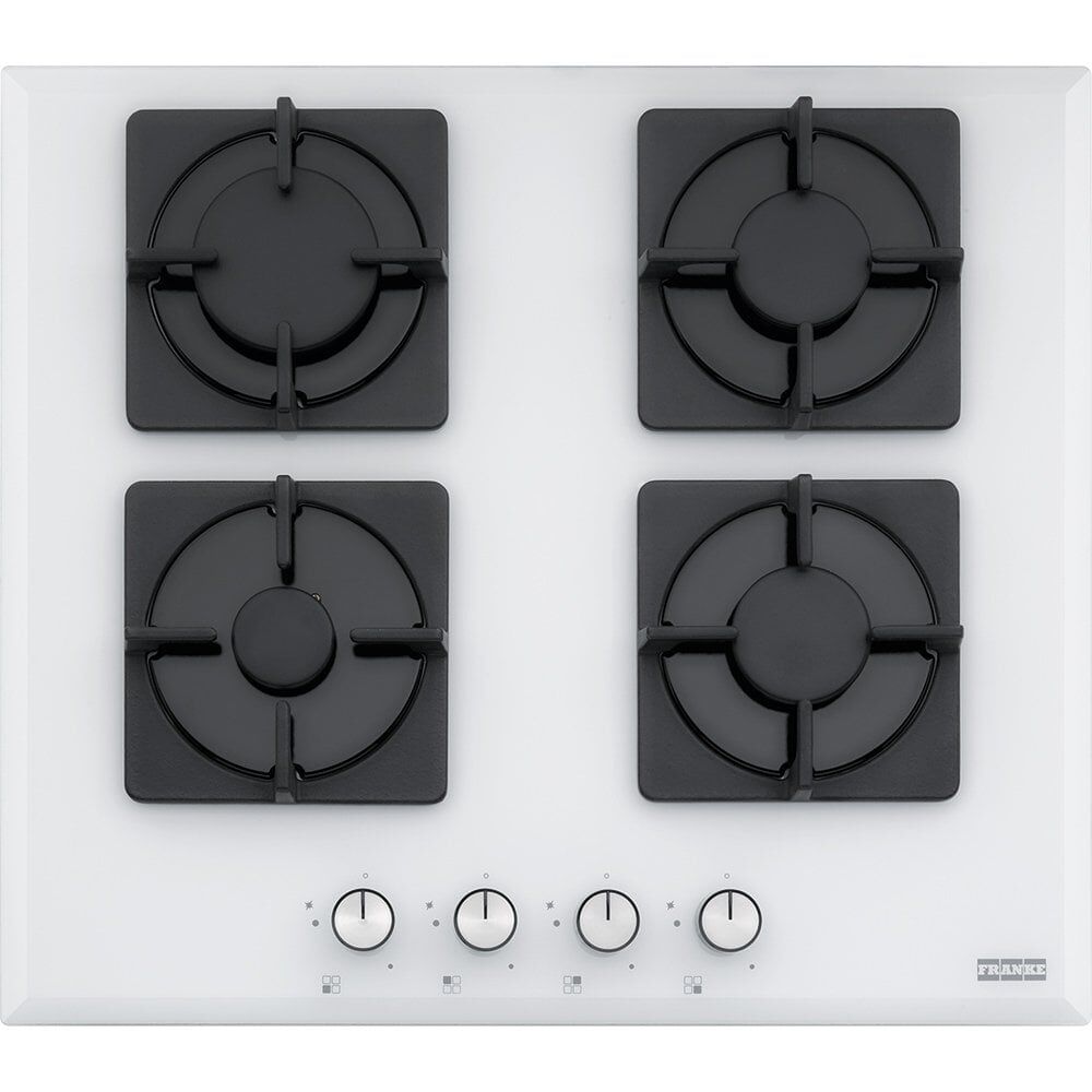 FRANKE SMART LİNEAR SQUARE FHNS 604 4G WH C WHİTE GLASS CAM OCAK