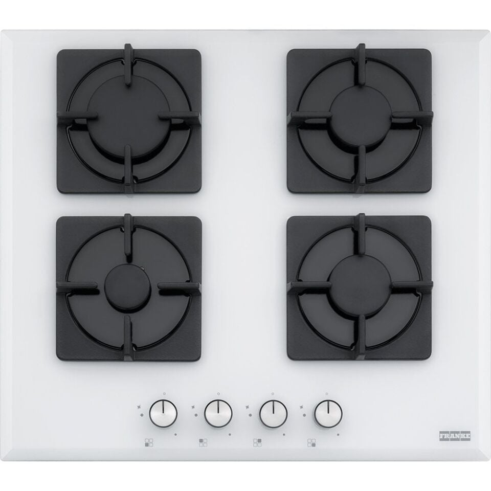 FRANKE SMART LİNEAR SQUARE FHNS 604 4G WH C WHİTE GLASS CAM OCAK