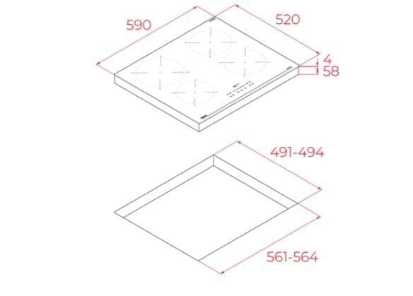 TEKA IBC 64100 SSS BK  İNDÜKSİYONLU OCAK