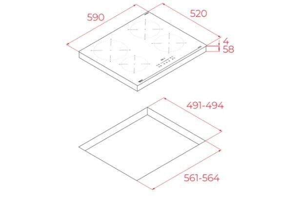 TEKA IBC 64100 SSS BK  İNDÜKSİYONLU OCAK