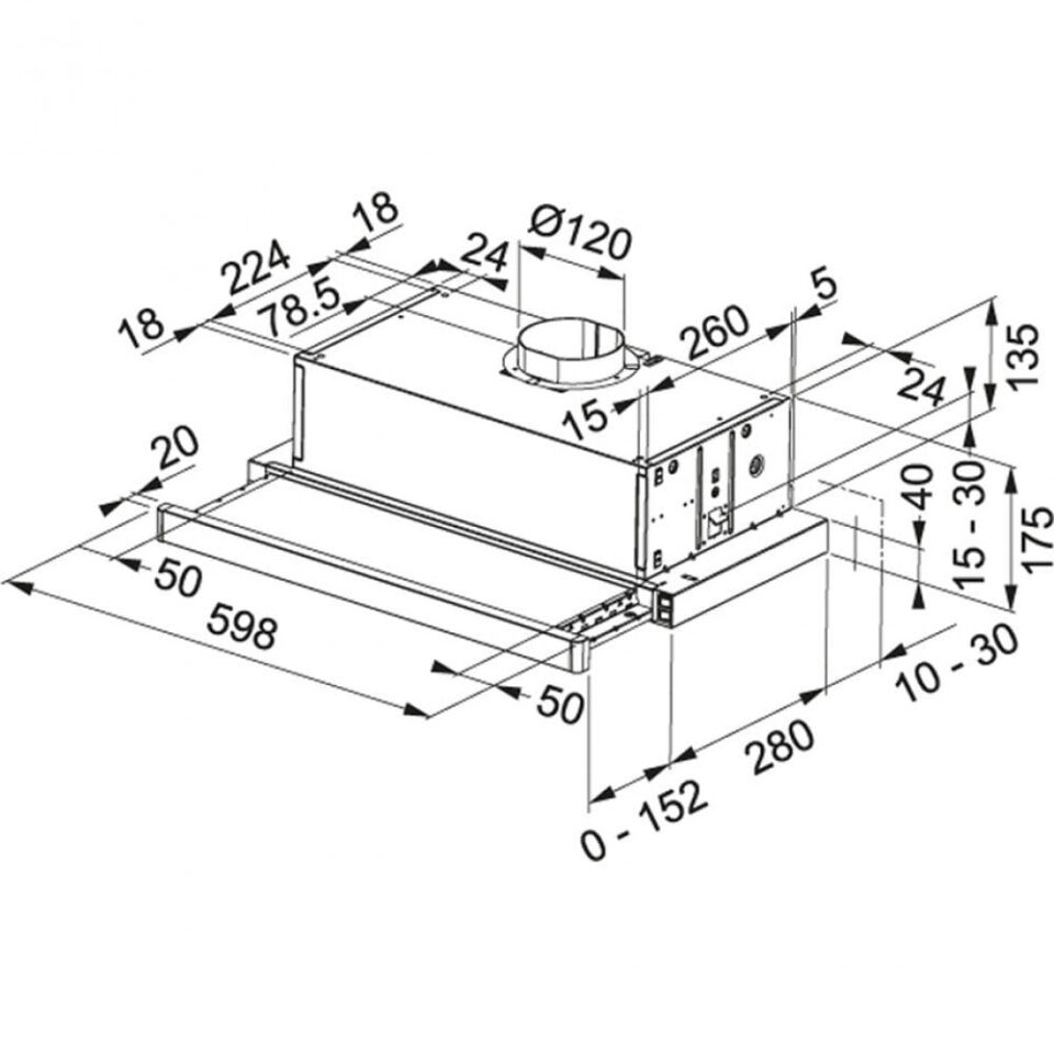FRANKE FTC 6032 GR/ XS V2/600 İNOX SÜRGÜLÜ ASPİRATÖR