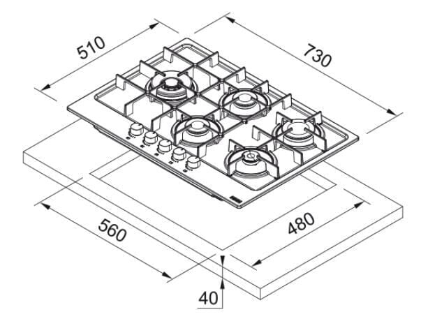 TEŞHİR FRANKE FHMA 755 4G DCL MB C OCAK