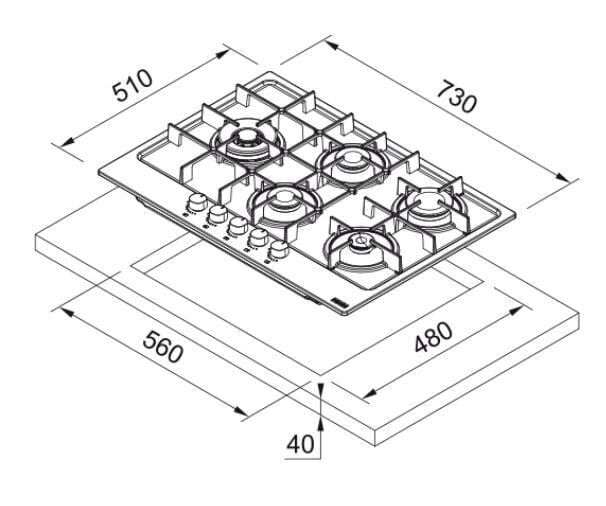 TEŞHİR FRANKE FHMA 755 4G DCL XS OCAK
