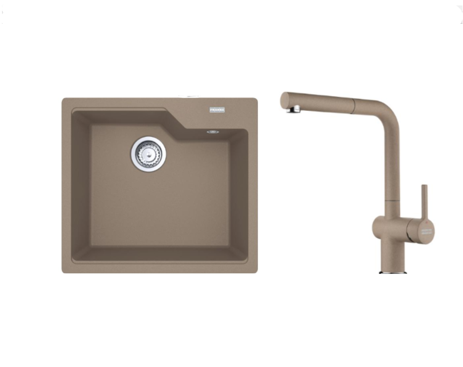 FRANKE URBAN UBG 610-56 TEK GÖZLÜ  OYSTER GRANİT EVİYE
