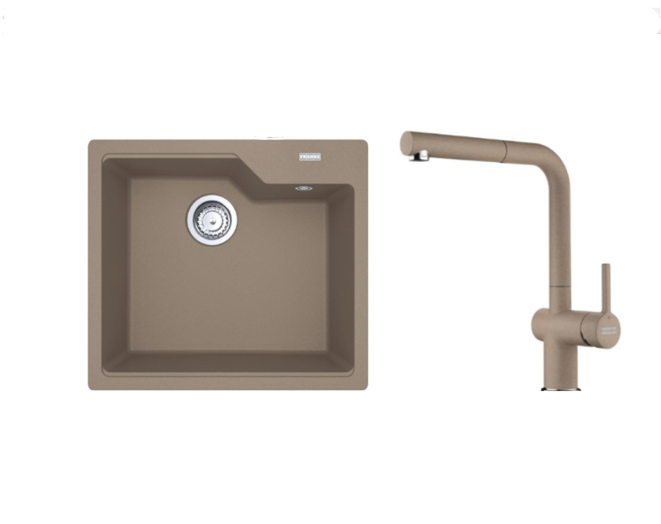FRANKE URBAN UBG 610-56 TEK GÖZLÜ  OYSTER GRANİT EVİYE