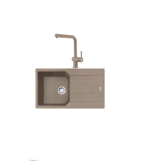 FRANKE  URBAN UBG 611-86 TEK GÖZLÜ OYSTER GRANİT EVİYE