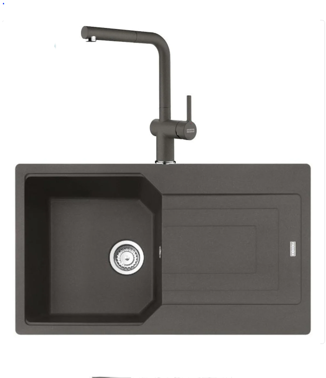 FRANKE  URBAN UBG 611-86 TEK GÖZLÜ SLATE GREY GRANİT EVİYE