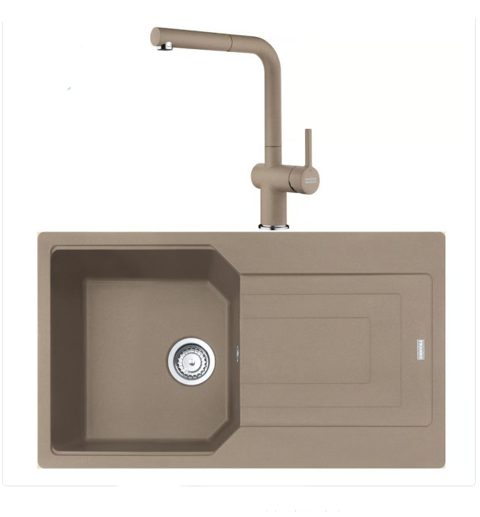 FRANKE  URBAN UBG 611-100 TEK GÖZLÜ OYSTER GRANİT EVİYE