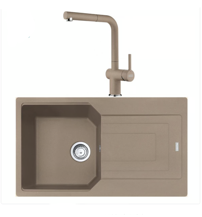 FRANKE  URBAN UBG 611-100 TEK GÖZLÜ OYSTER GRANİT EVİYE