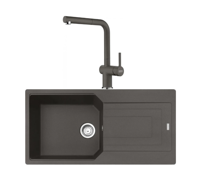 FRANKE  URBAN UBG 611-100 TEK GÖZLÜ SLATE GREY GRANİT EVİYE