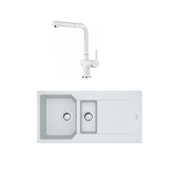 FRANKE  URBAN UBG 651-100 1,5 GÖZLÜ BİANCO GRANİT EVİYE