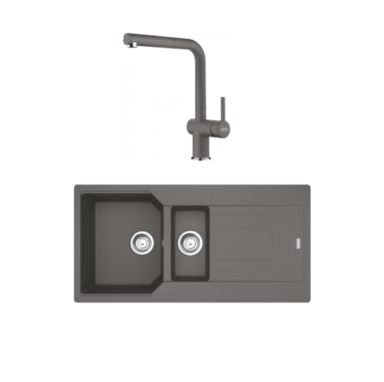FRANKE  URBAN UBG 651-100 1,5 GÖZLÜ STONE GREY GRANİT EVİYE