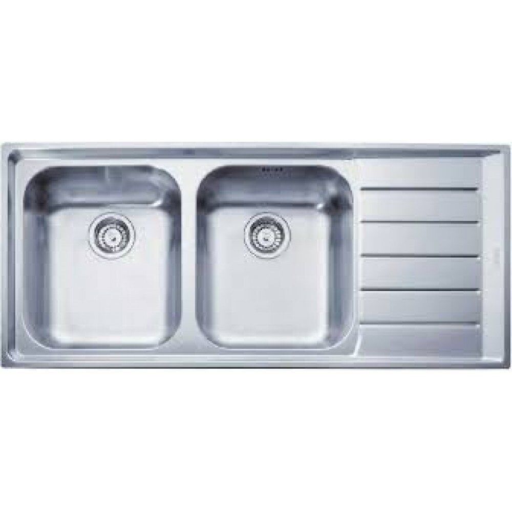 FRANKE NEPTUN NEX 621 PASLANMAZ ÇELİK 2 GÖZLÜ SAĞ DAMLALIKLI EVYE