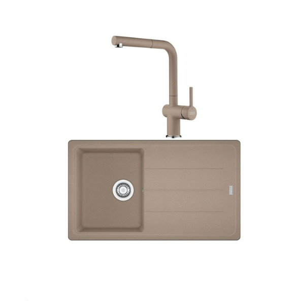 FRANKE BASIS BFG 611 TEK GÖZLÜ OYSTER GRANİT EVİYE