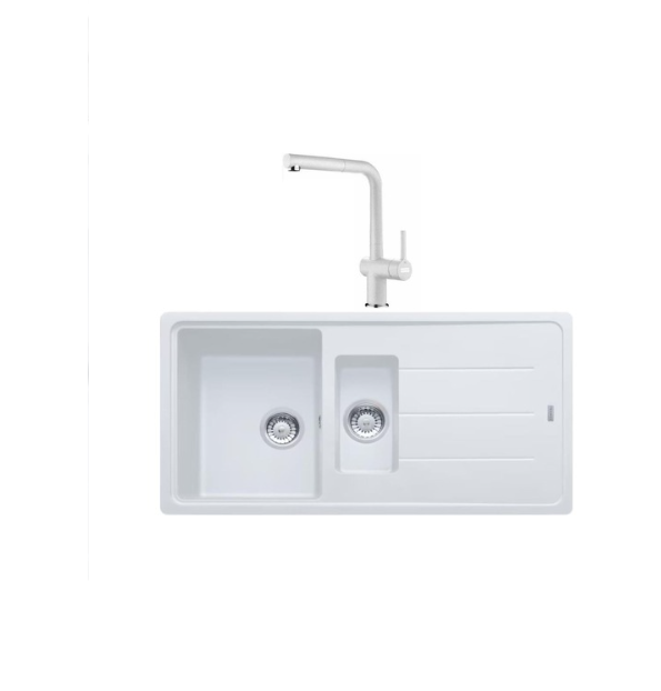 FRANKE BASIS BFG 651 1,5 GÖZLÜ BİANCO GRANİT EVİYE